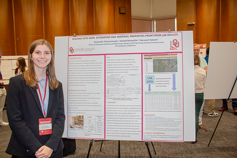 Savannah Timmermeyer and their research "Digging Into Data: Estimating Soil Material Properties From Prior Lab Results"