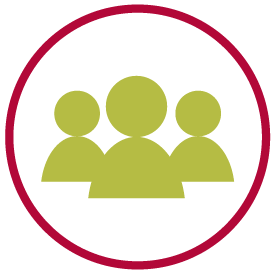 Circle with people icon.