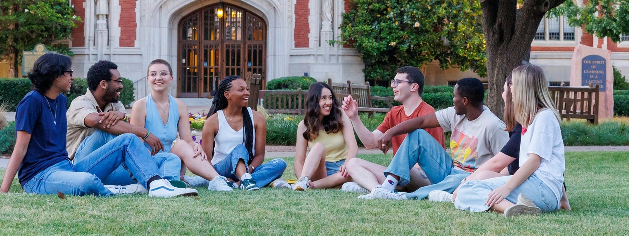 Image placeholder with text describing the dimensions, file size, and file type recommended by the OU Web Team. Instructions include: Place Your Image Here; Please ensure that your image upload meets all of these requirements: File size maximum of 300kb, Image dimensions of 2000 x 750 pixels, and the file type JPEG or JPG. Text overlays a crimson and white striped background.