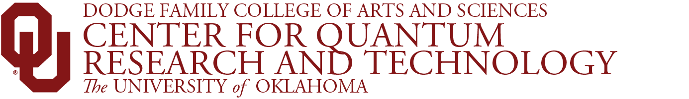 OU Dodge Family College of Arts and Sciences, Center for Quantum Research and Technology, The University of Oklahoma wordmark