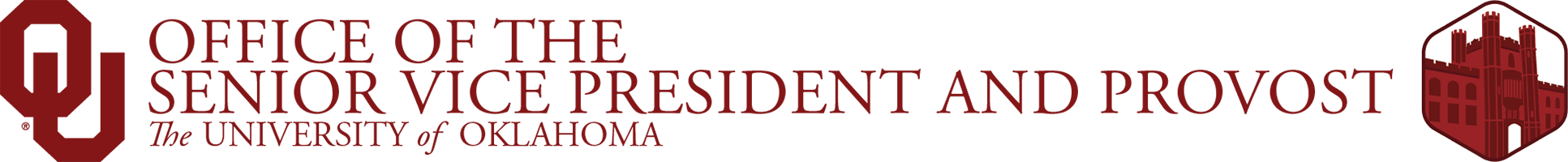 Office of the Senior Vice President and Provost, The University of Oklahoma website wordmark