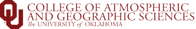 College of Atmospheric and Geographic Sciences, The University of Oklahoma website wordmark