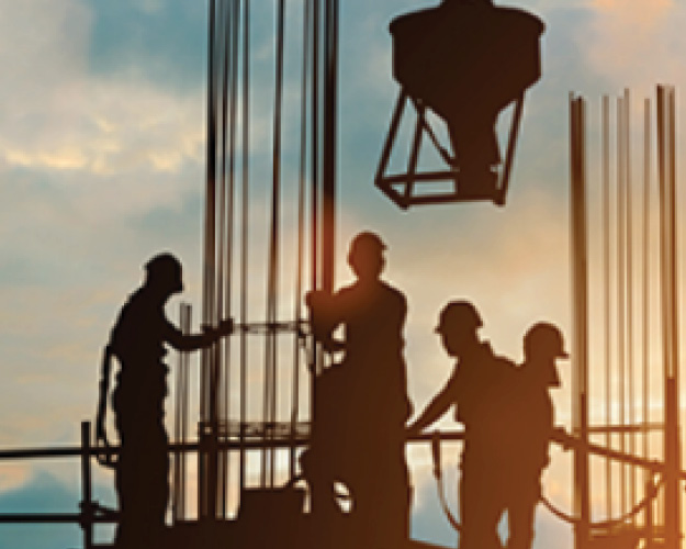 Civil engineers in the field.