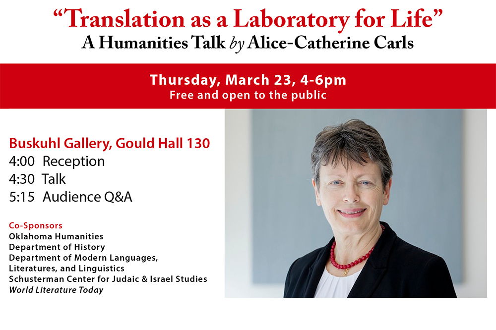Translation as a Laboratory for Life event annoucement (relevant information in article)