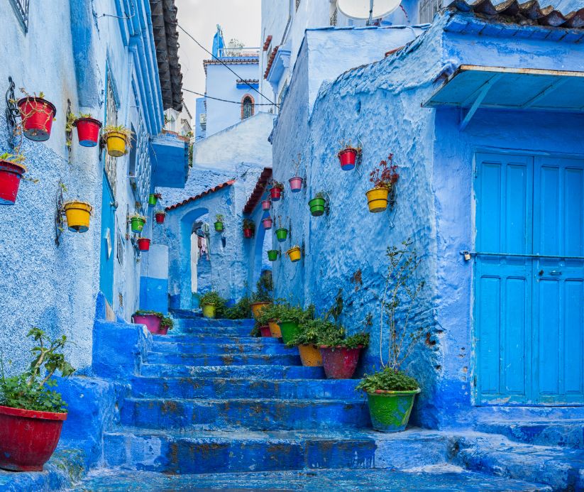 Blue city in Morocco