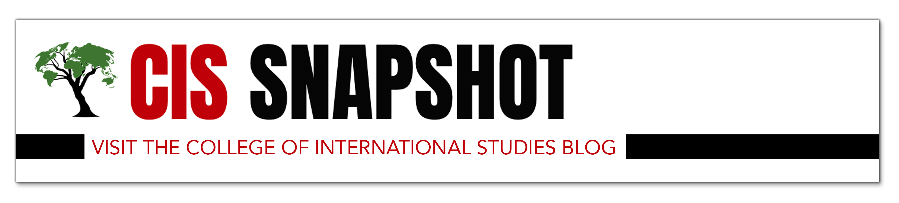 CIS Snapshot: visit the College of International Studies blog