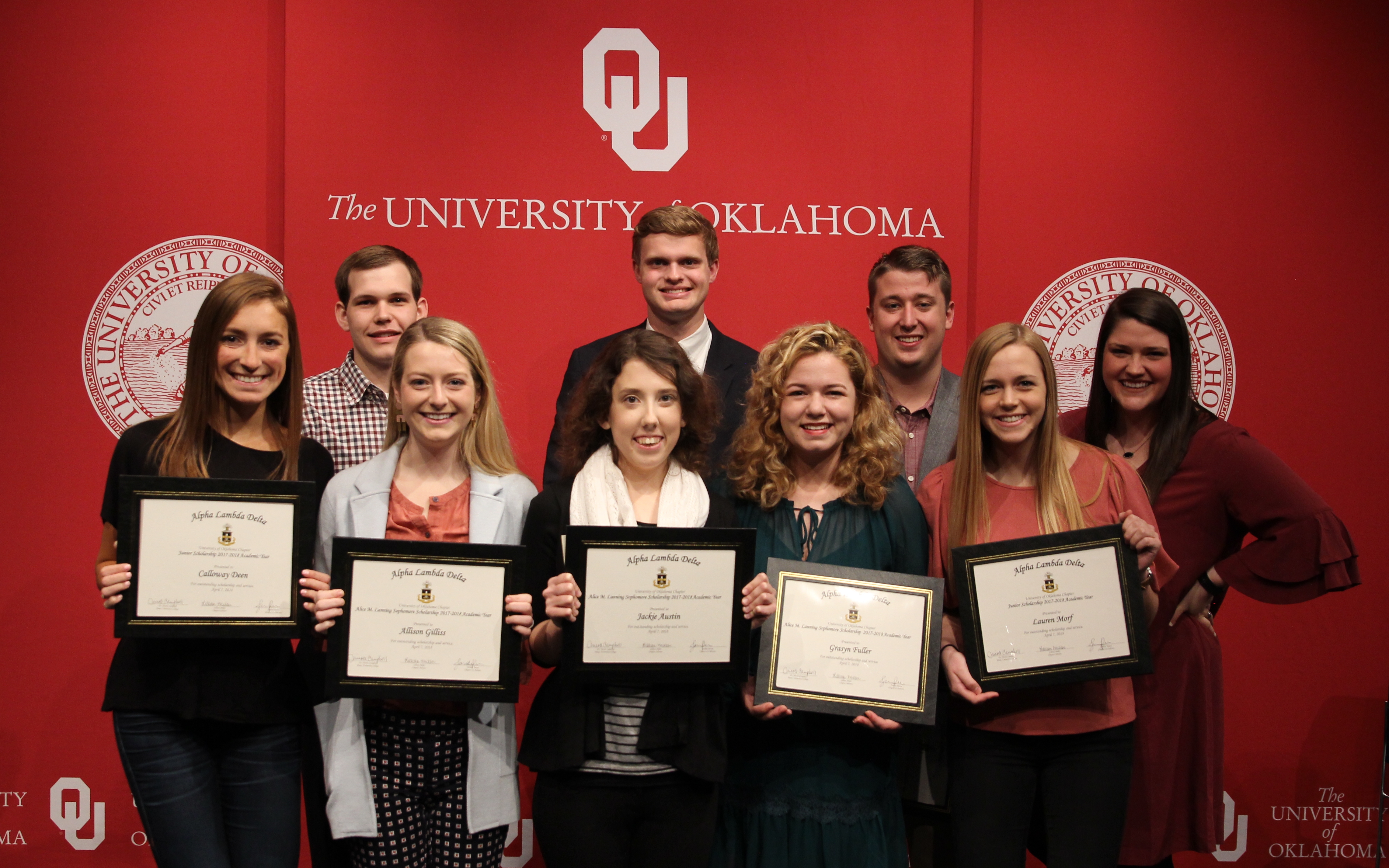 The ALD team posing with awards. 