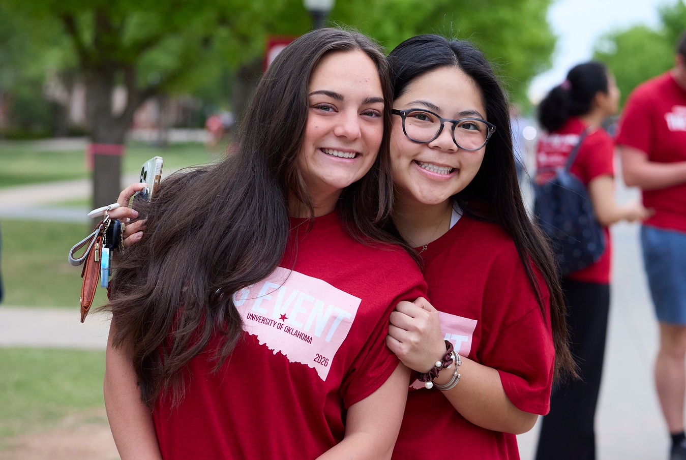 Girls posing at the Big Event