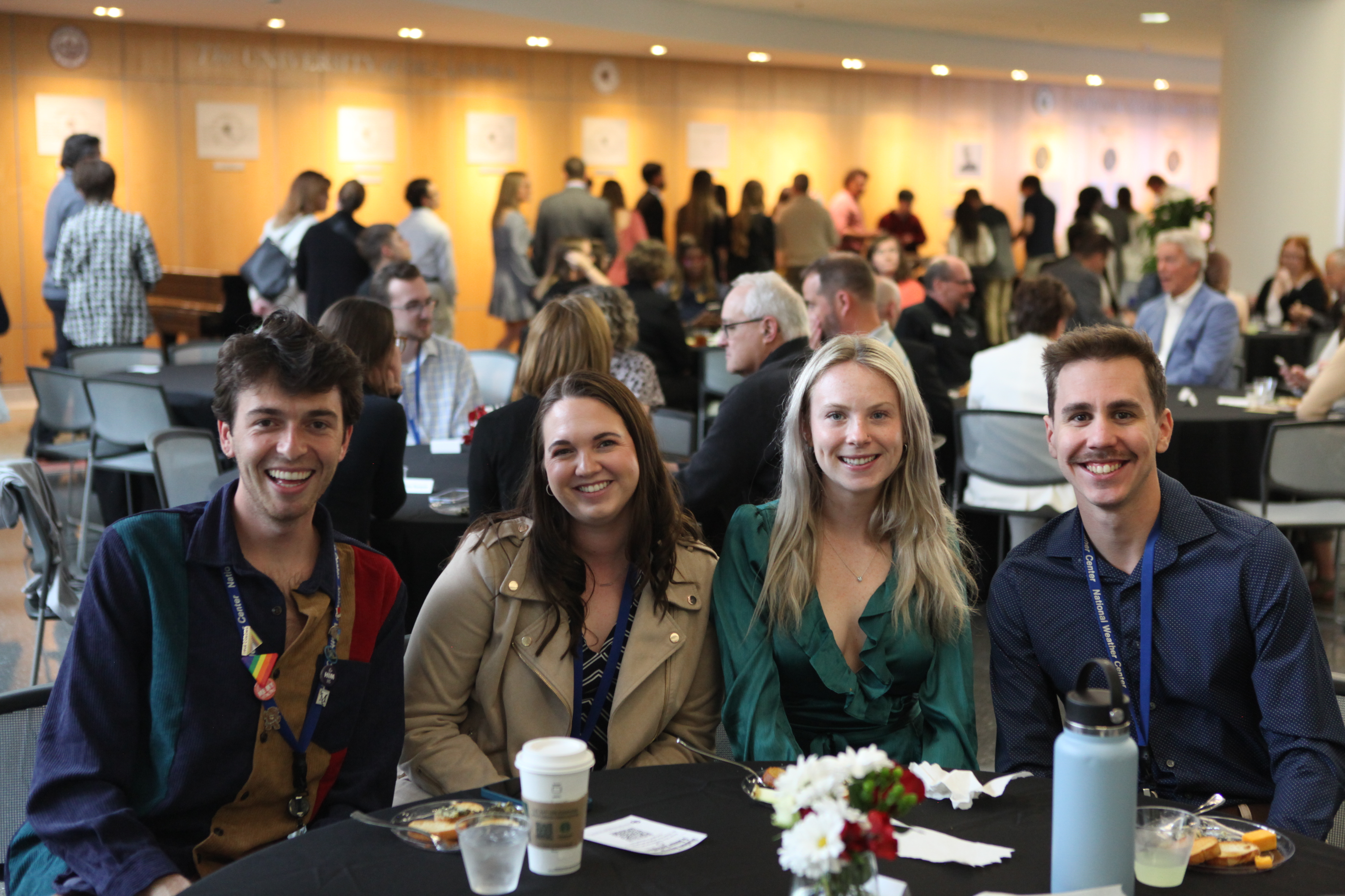 Students sitting together at a table.