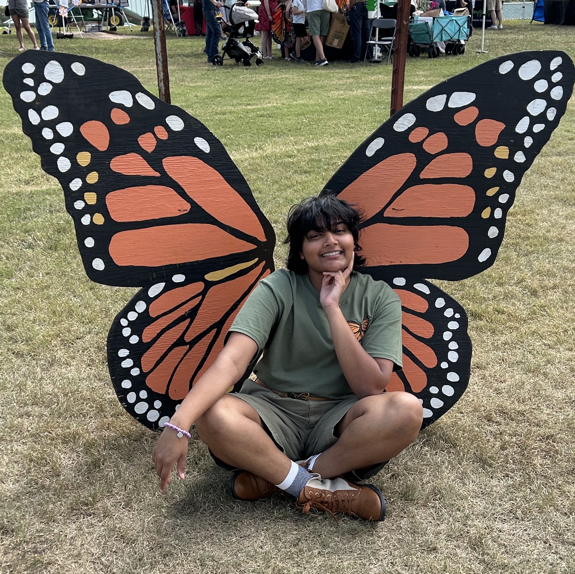 Sami with Monarch wings