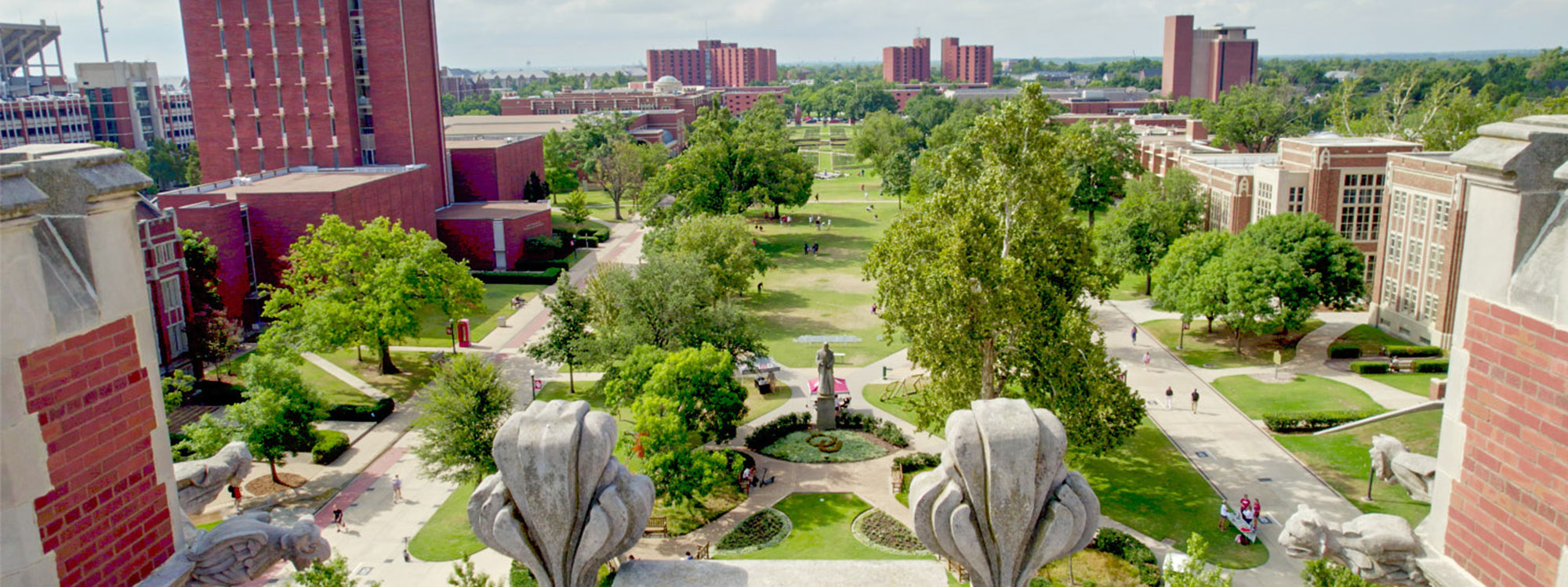 Ariel view of Norman campus