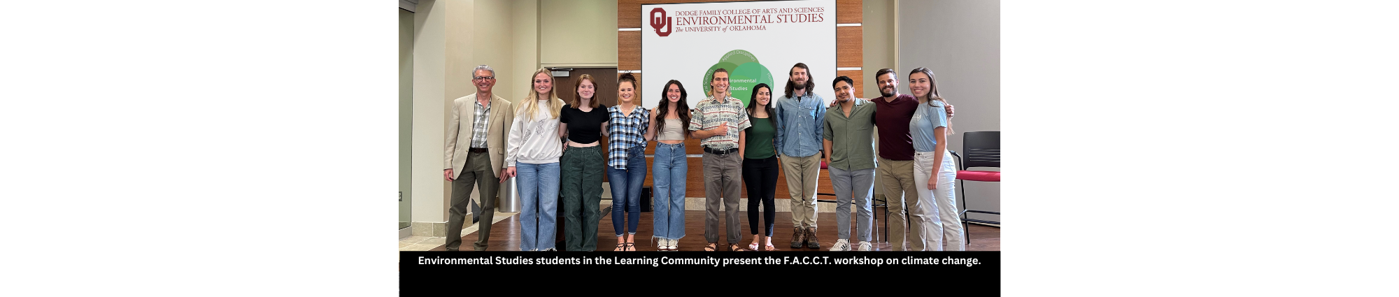 Environmental Studies students in the Learning Community present the F.A.C.C.T. workshop.