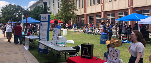 Fall Fest Student Org Booths in Engineering Quad 