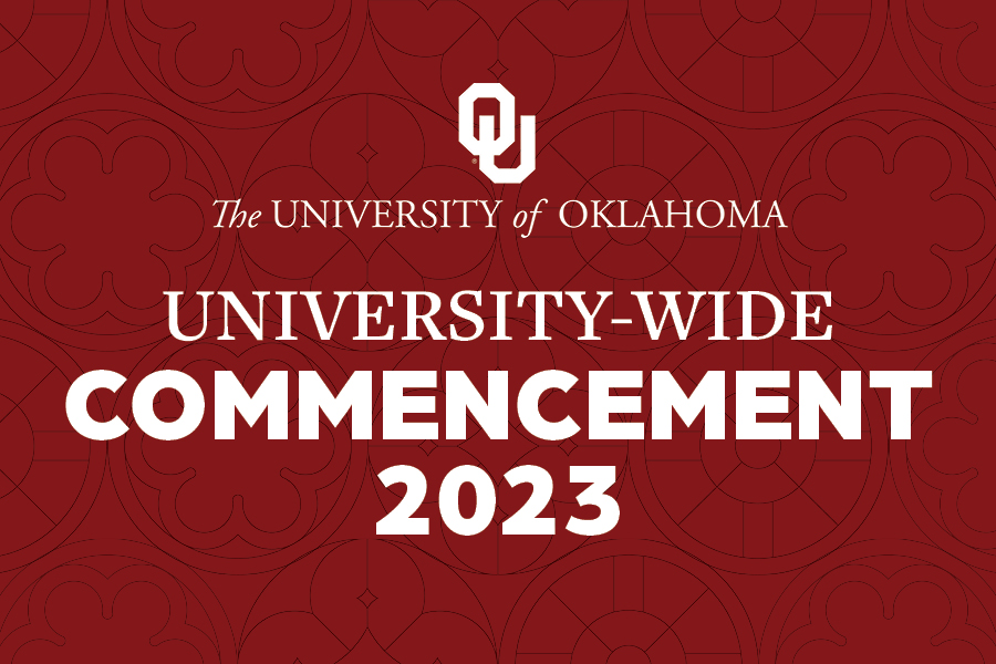 Interlocking OU, The University of Oklahoma. University-Wide Commencement 2023.