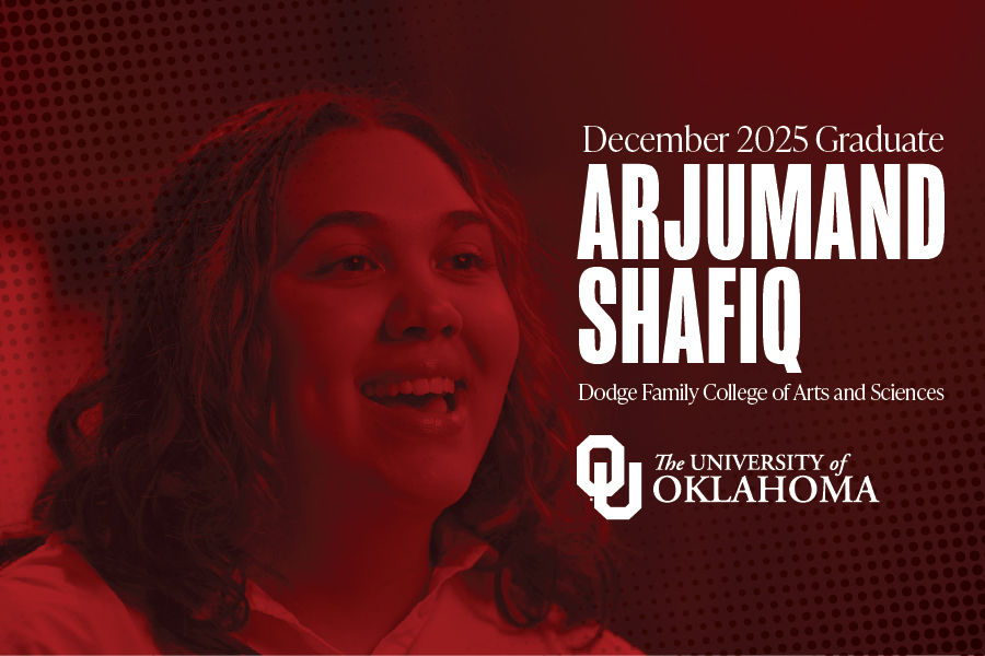 Arjumand Shafiq, December 2025 graduate.