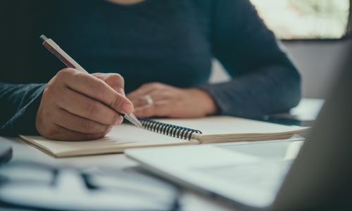 Woman Looking at Computer