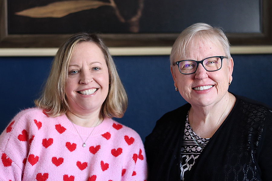 Erin Maher, Ph.D., and Deborah Trytten, Ph.D., support NVivo launch