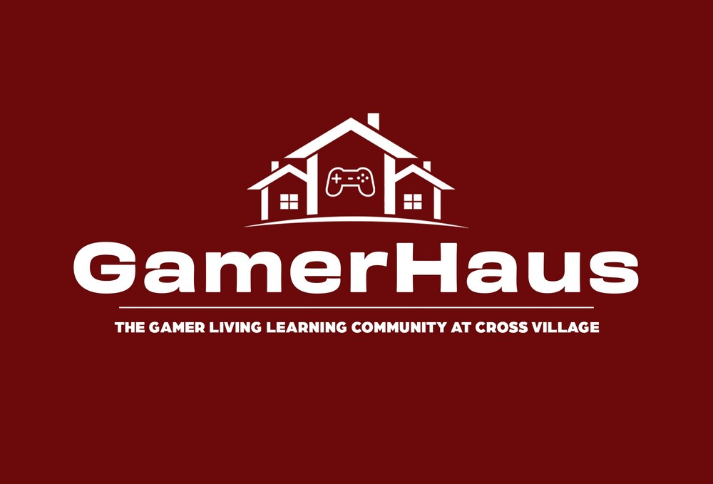 The OU ECCI GamerHaus, Living Learning Community at Cross Village Logo.