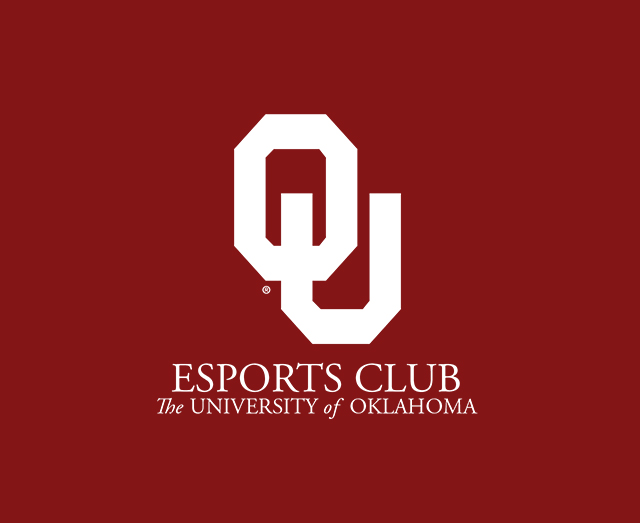 Interlocking OU, Esports Club, The University of Oklahoma logo.