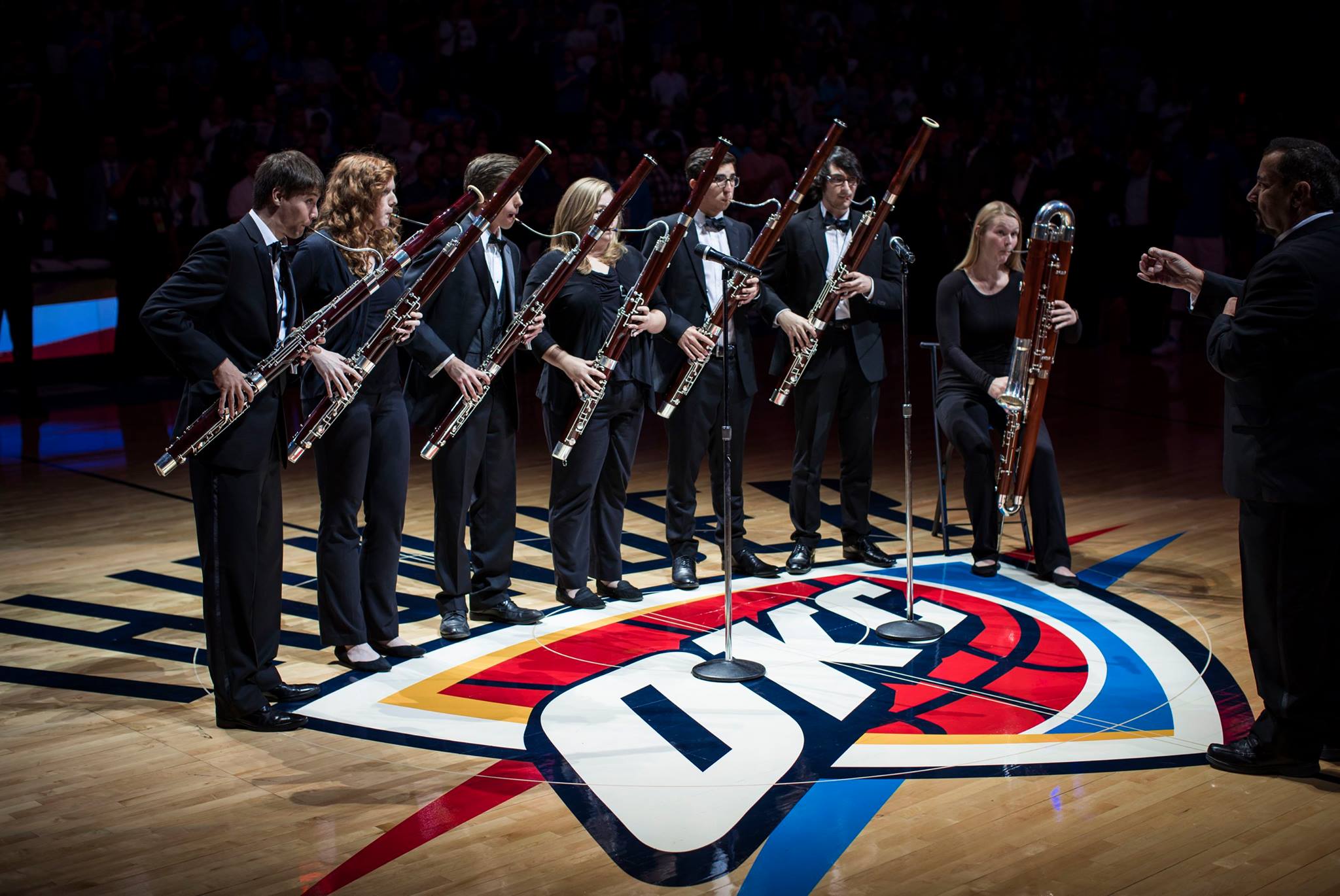 OU Bassoons at OKC Thunder Game
