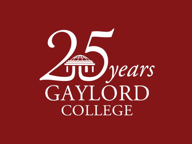 Gaylord College 25th Anniversary Logo