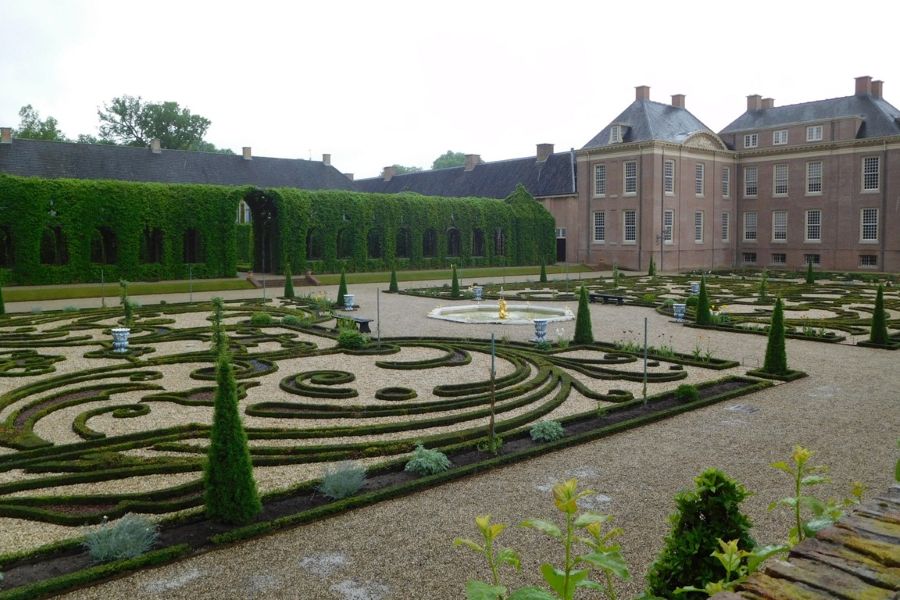 A baroque garden in the Netherlands.