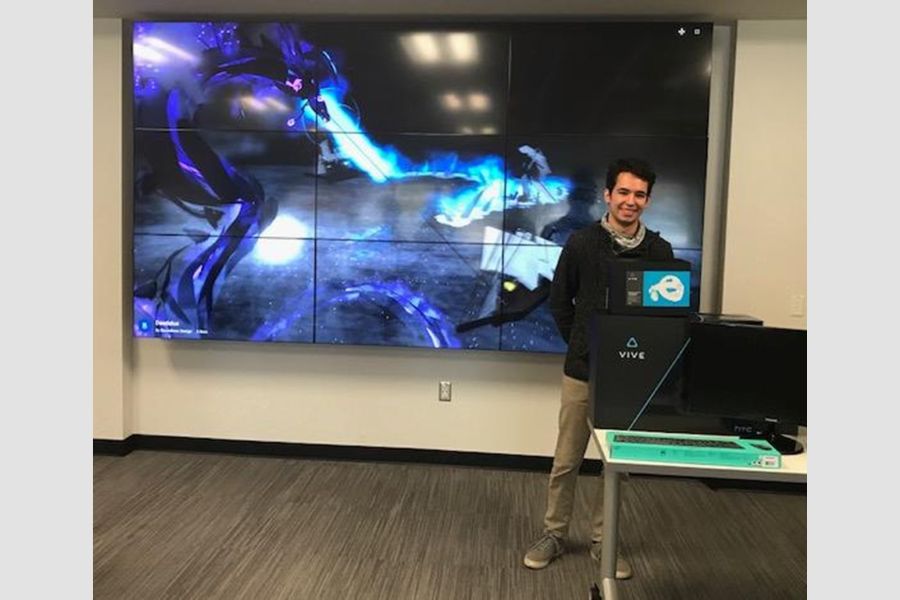  Ryan Bermudez with his design.