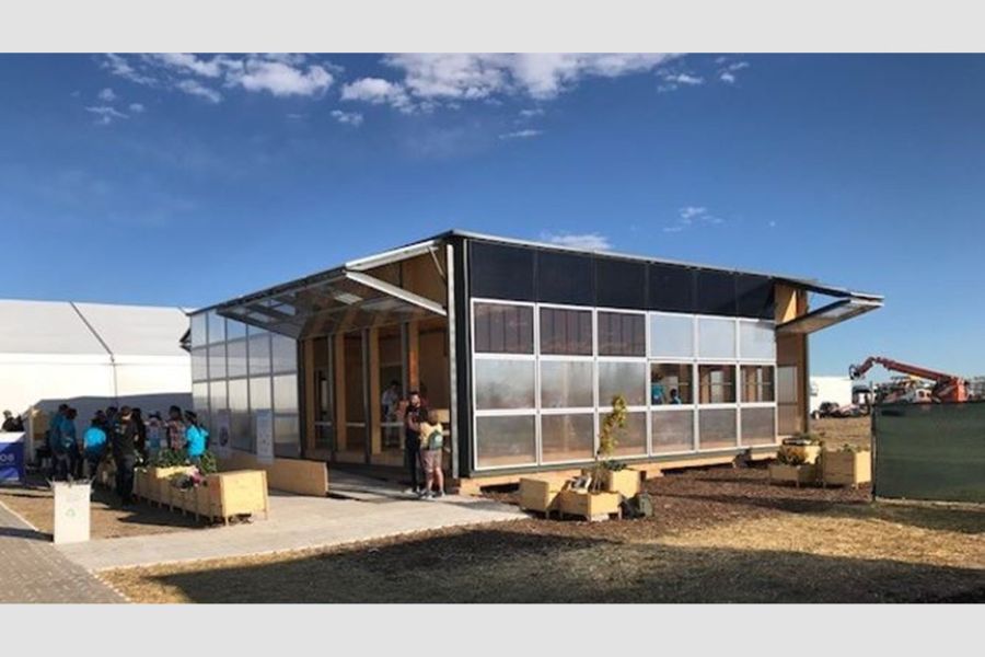 A structure at the Solar Decathlon in Denver, Colorado.