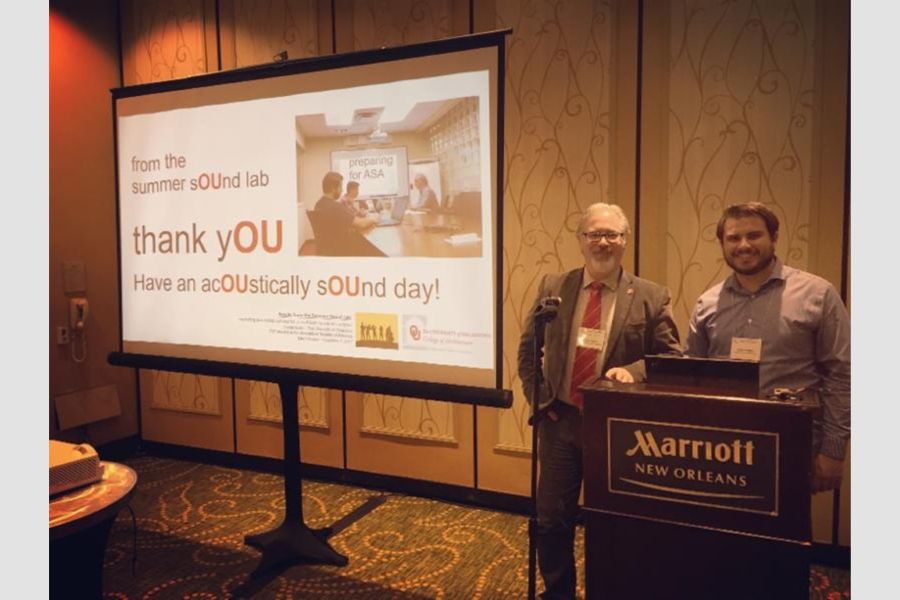 Daniel Butko and Zachary Maggia with their presentation.