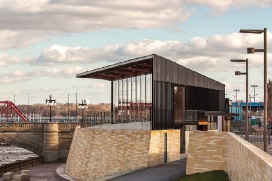 Picture of Principal Riverwalk Hub Spot, Des Moines, Iowa. Substance Architecture.