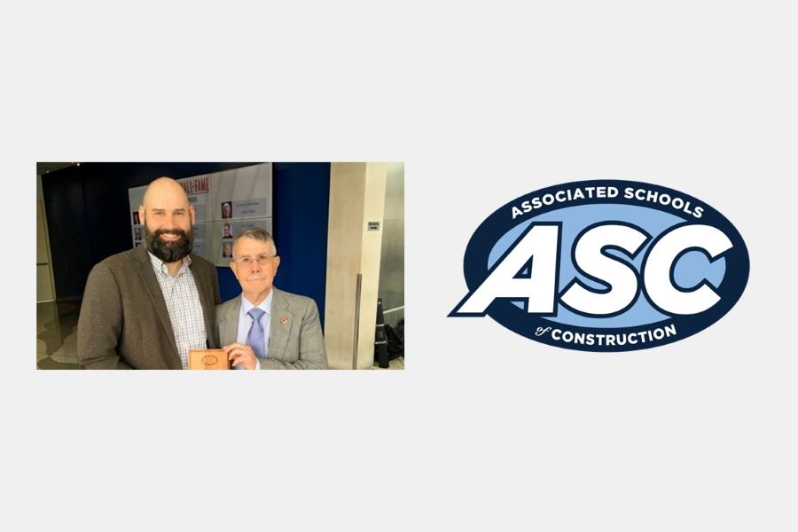 Anthony Perrenoud recognized with regional teaching award.