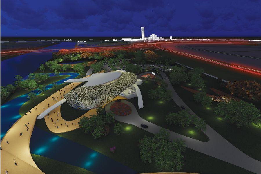 Rendering for the proposed Persian Cultural Center