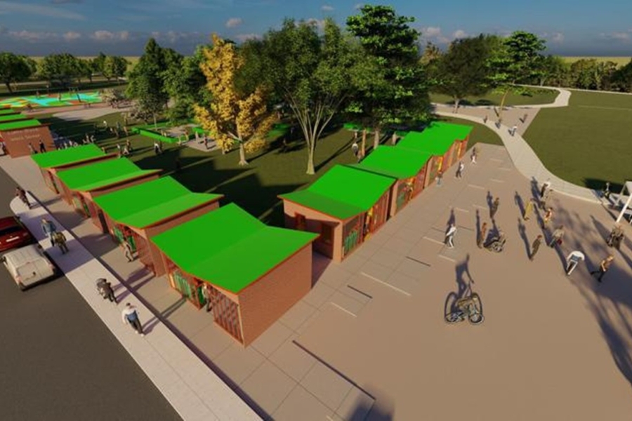 Roberts Park design rendering.