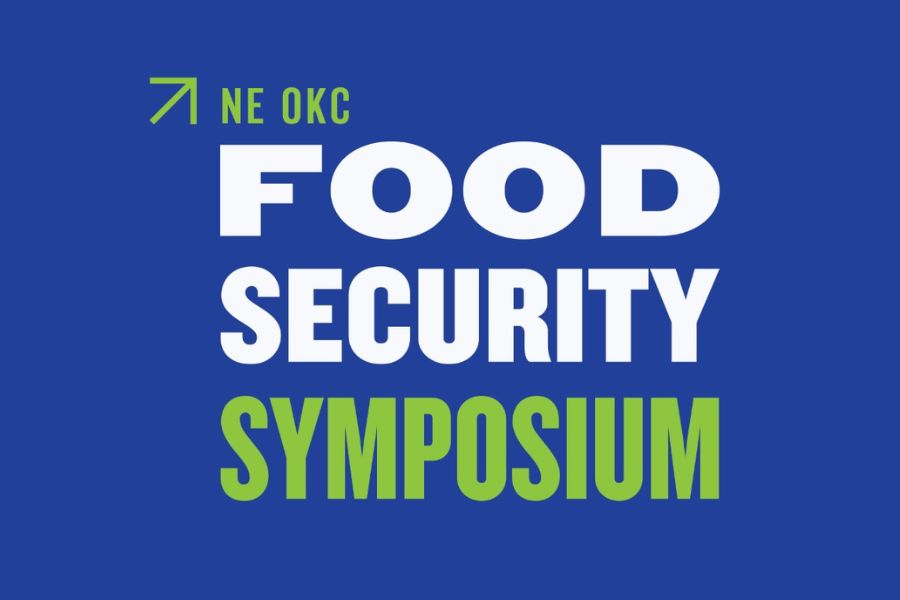 Banner reading NE OKC Food Security Symposium