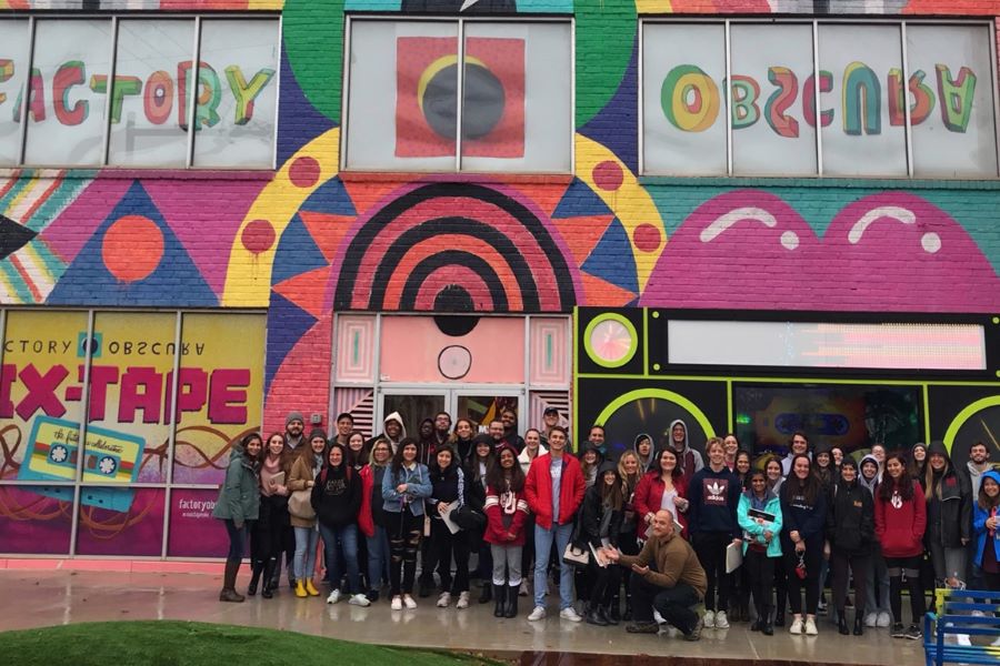 Architecture students at Factory Obscura.