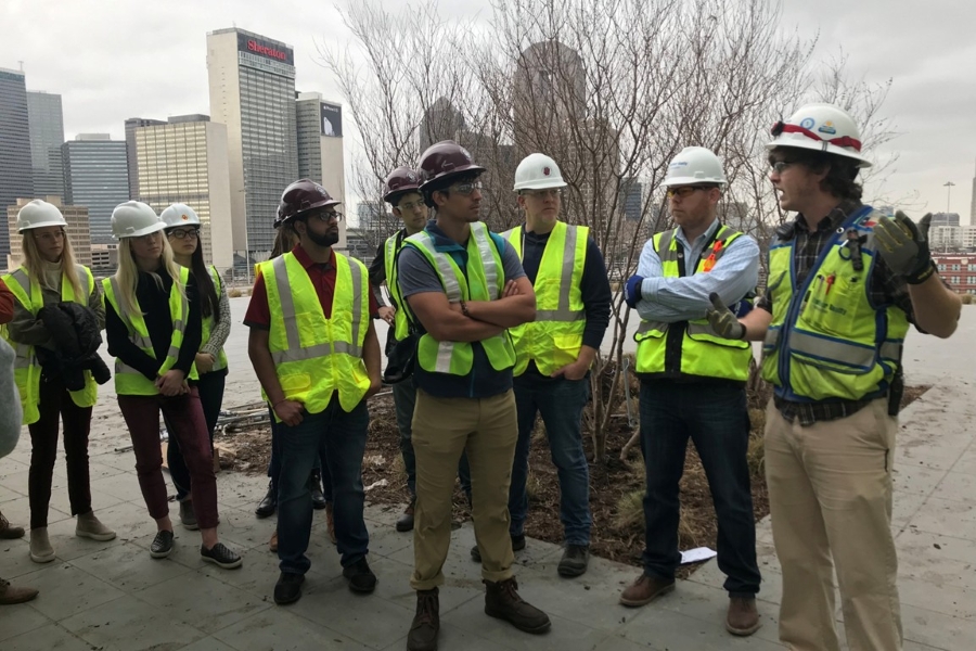 Students and faculty recently visited Merriman Anderson Architects and Balfour Beatty in Dallas, Texas.