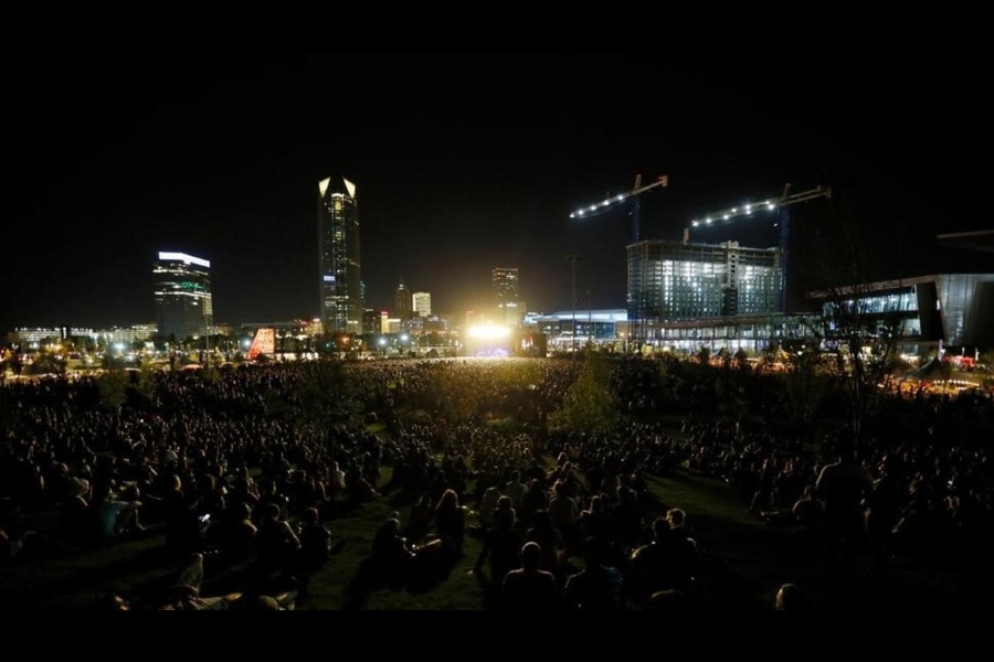 Scissortail Park concert.