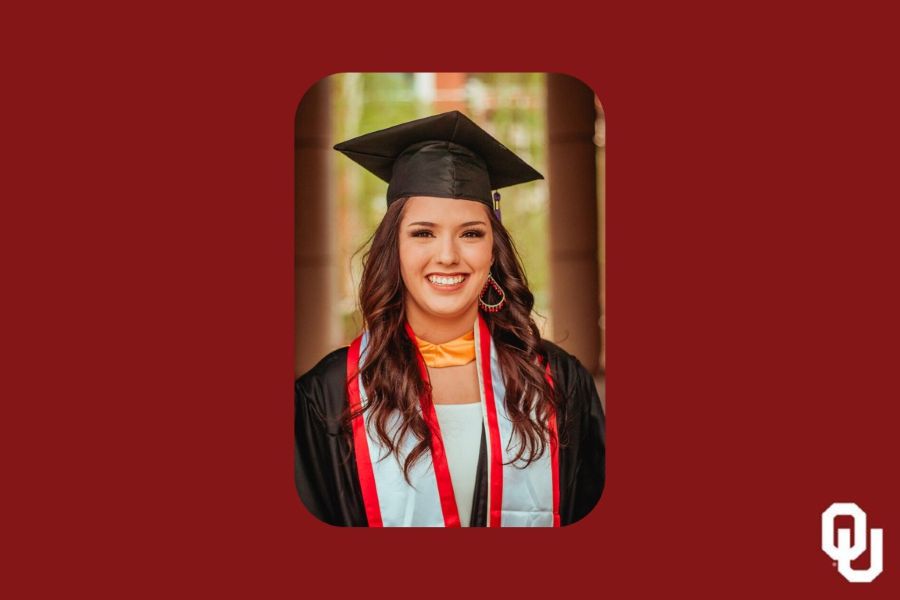 Amanda Young and the O U logo.