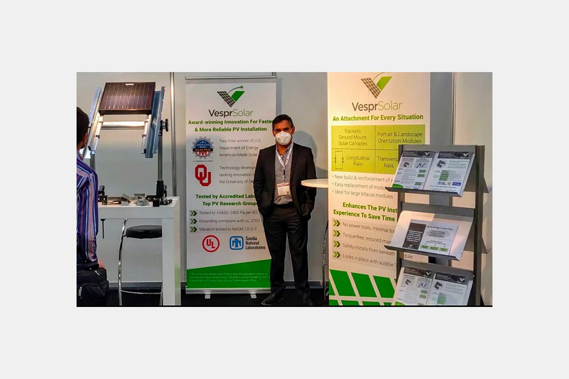 Andres Cavieres at the Intersolar Conference.