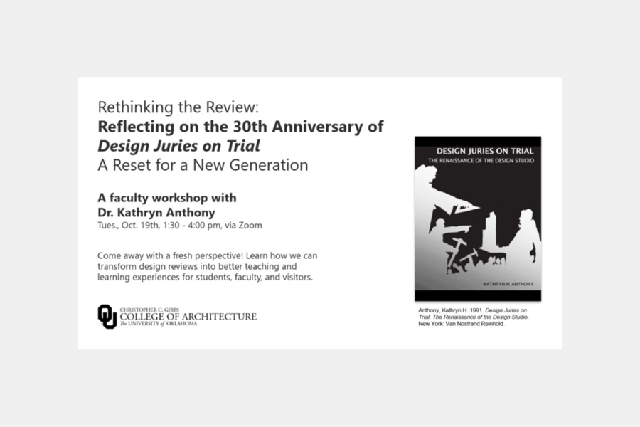 Event flyer for the faculty workshop.