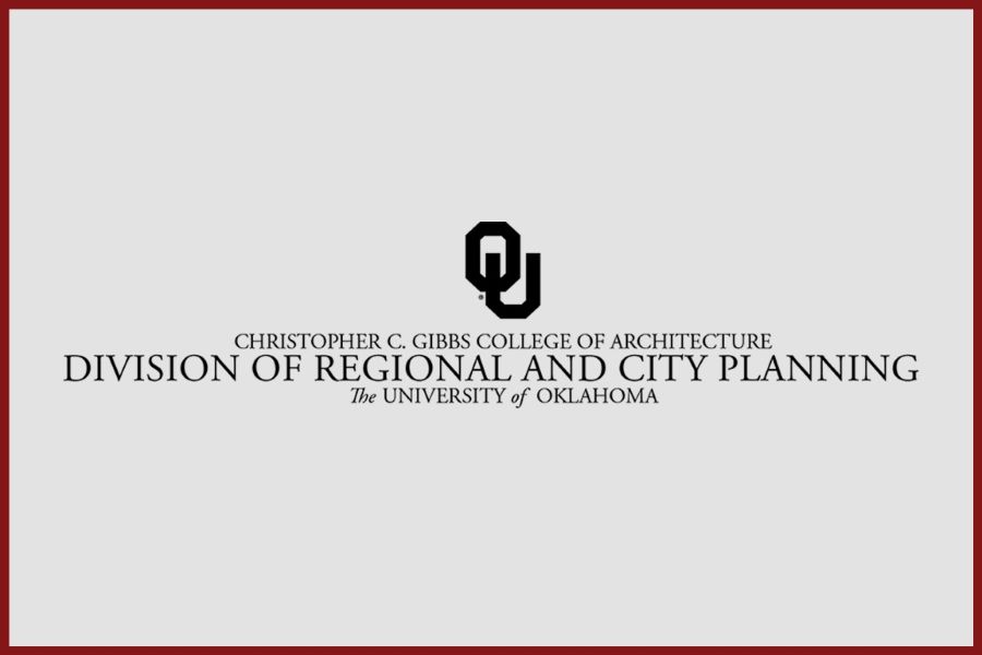 The logo for the O U Christopher C Gibbs College of Architecture Division of Regional and City Planning.