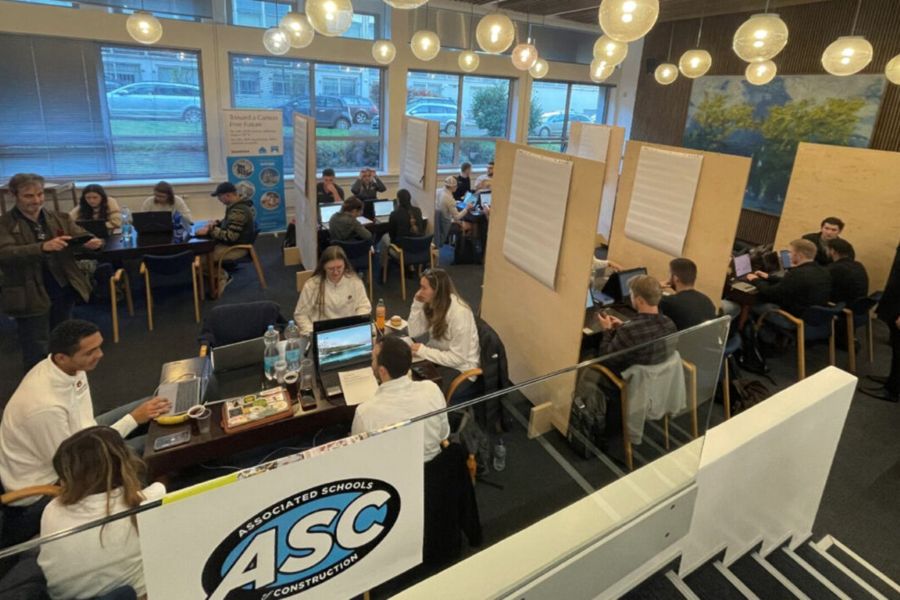 Student teams at the 2022 Region 8 A S C competition.