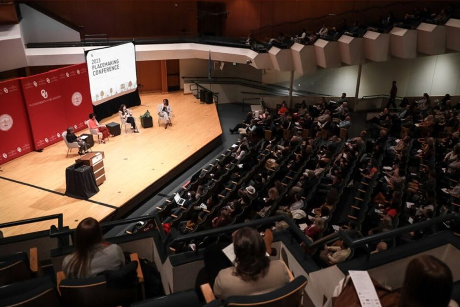 A full auditorium during the 2023 Placemaking Conference.
