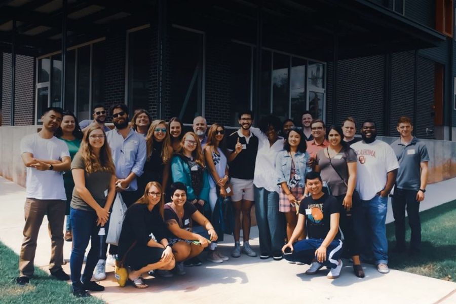 A group of regional and city planning students.