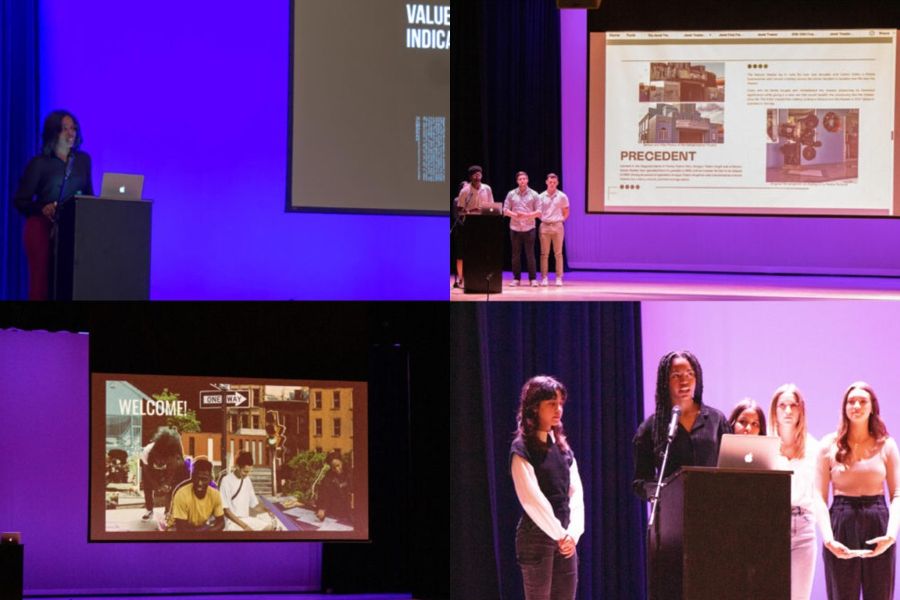 Student presentations about the Jewel Theater.