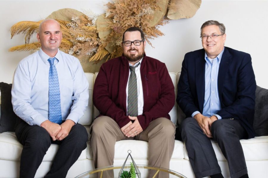 Michael Hagan, John Hall, and Tim Boeckman of CJC Architects.