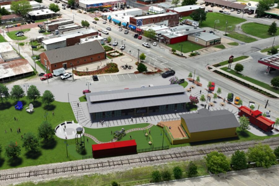 A rendering of the plan for downtown Collinsville.