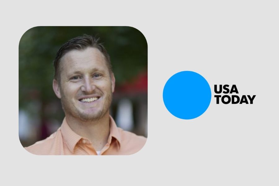 Ben Bigelow with the logo for U S A Today.