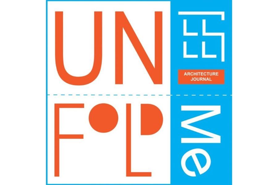 The Telesis logo with the words "Unfold Me" and "Architecture Journal."