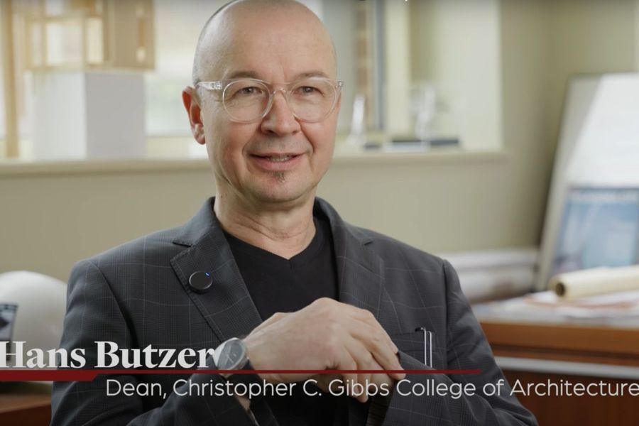 Hans Butzer, dean of the Christopher C Gibbs college of Architecture.